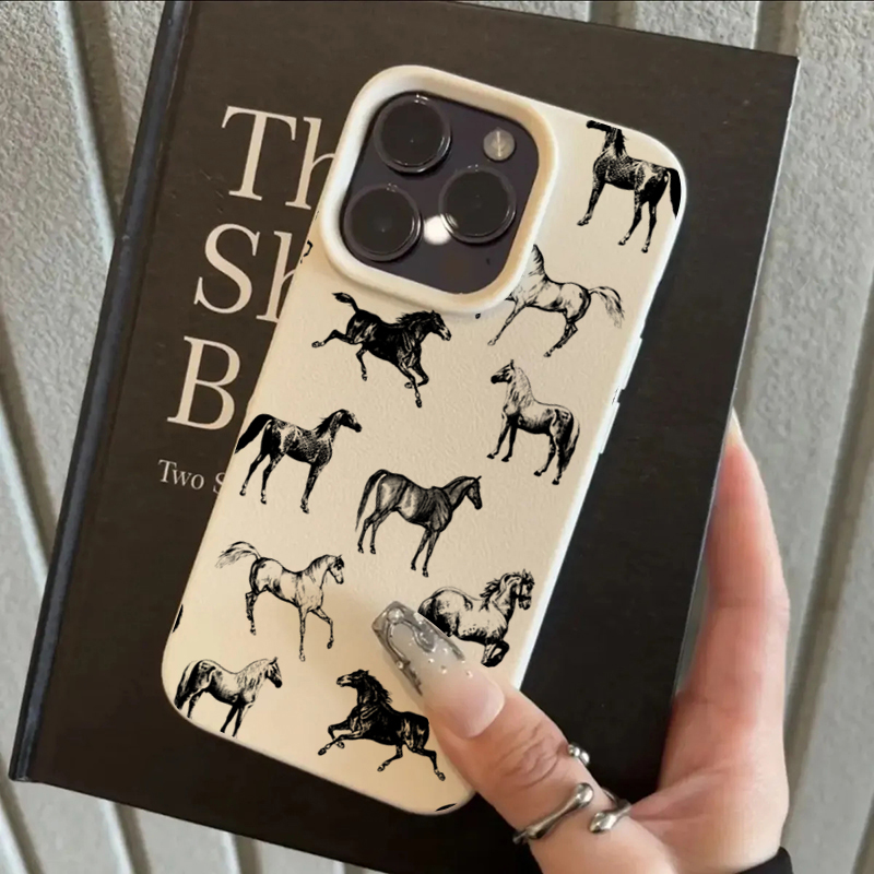 Phone Cases Horse - Gerçekçi Stil At Başı İnek Hayvan