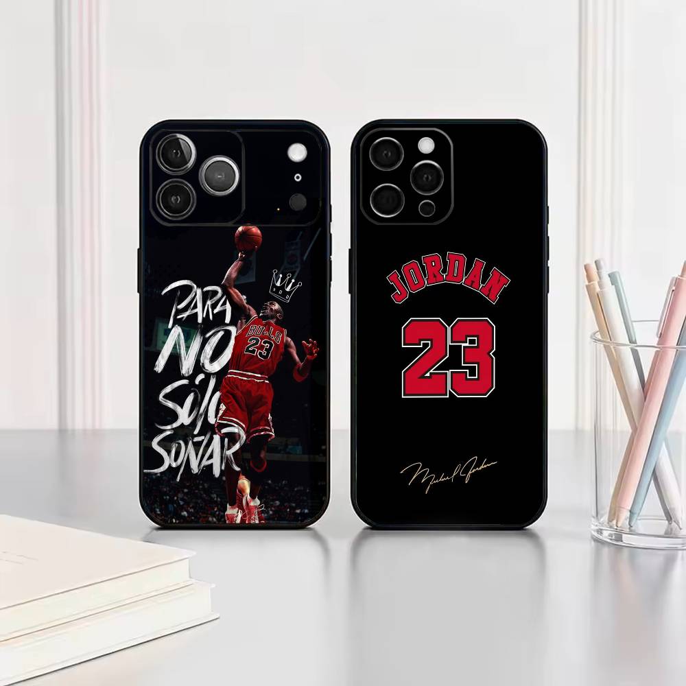 Phone Cases Jordan - M-Michael J-Jordan Yumuşak Siyah Telefon Kılıfı