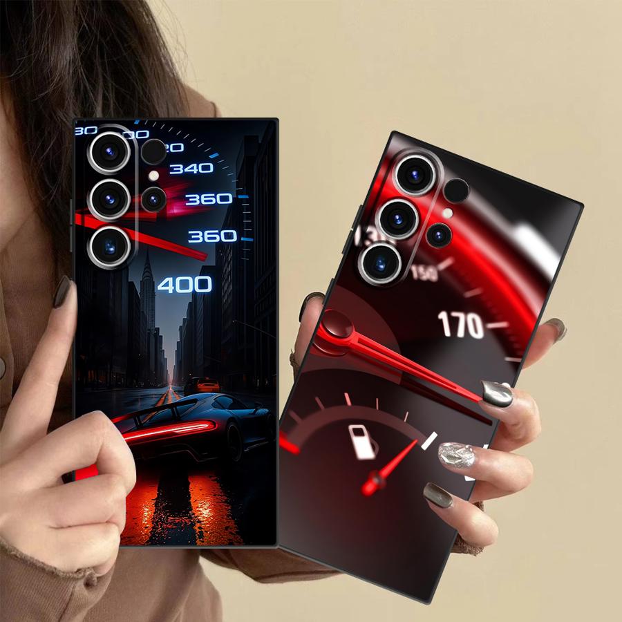 Phone Cases Samsung S25 Fe - Kırmızı Araba Göstergeli Kılıf Samsung Galaxy