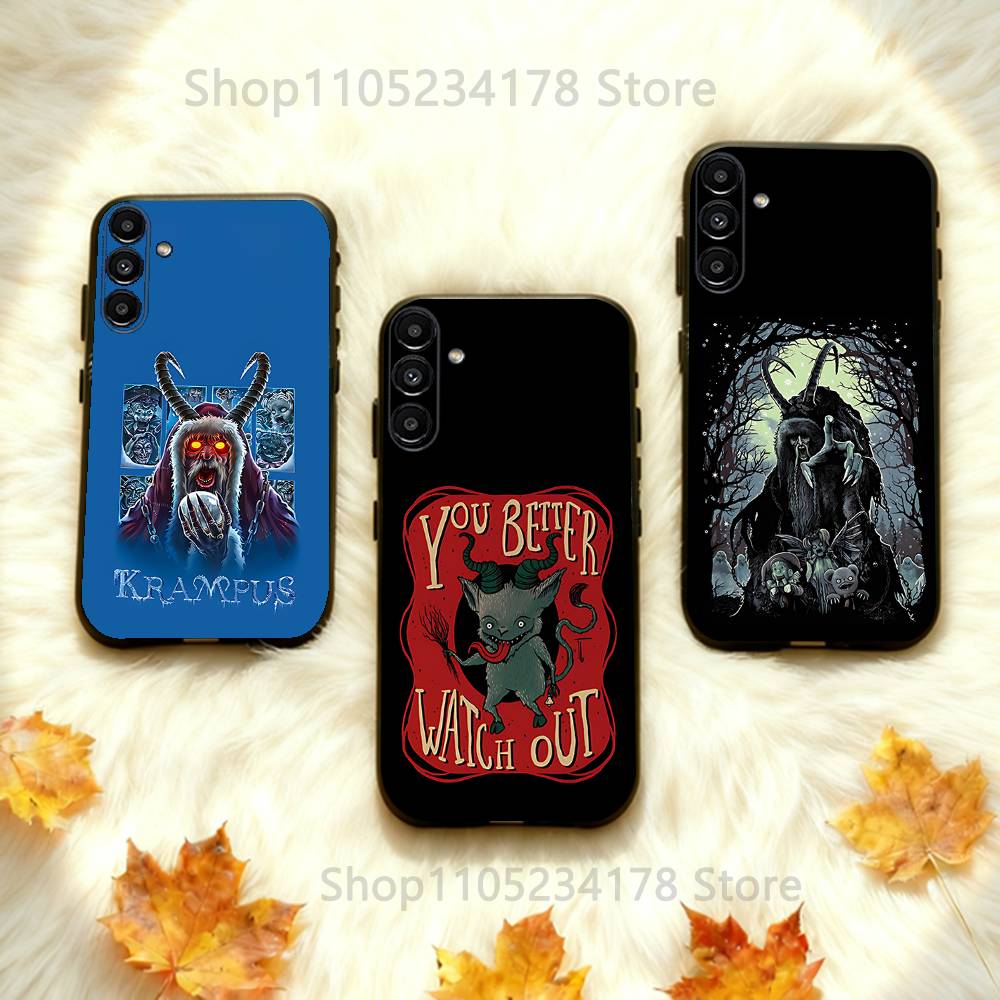 Phone Cases Ugly - Çirkin K-krampus sanat Telefon Kılıfı Silikon