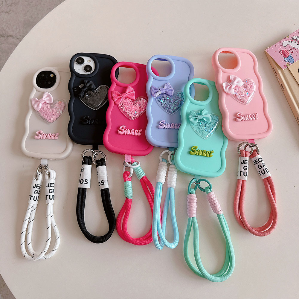 Phone Cases Ugly - Aşk kalp yay dalgalı yumuşak telefon