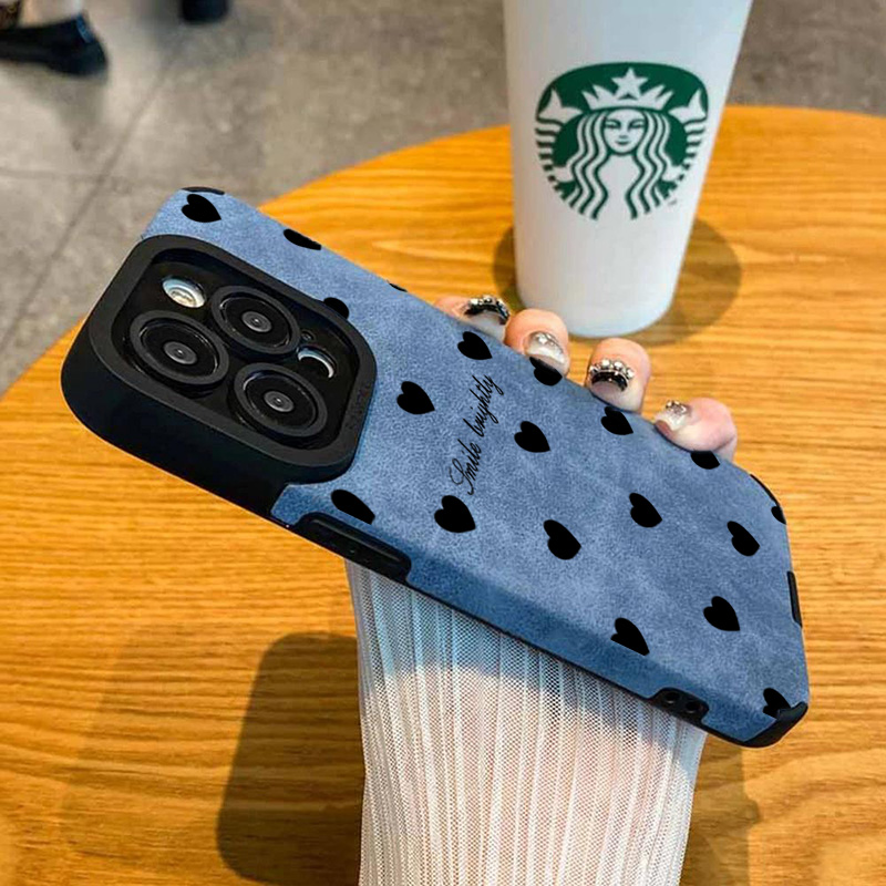 Yeni Lüks Siyah Kalp Desenli T - Phone Cases Classy incelemesi ve fiyatı