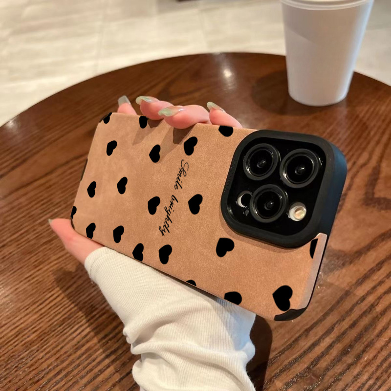 Yeni Lüks Siyah Kalp Desenli T - Phone Cases Classy incelemesi ve fiyatı