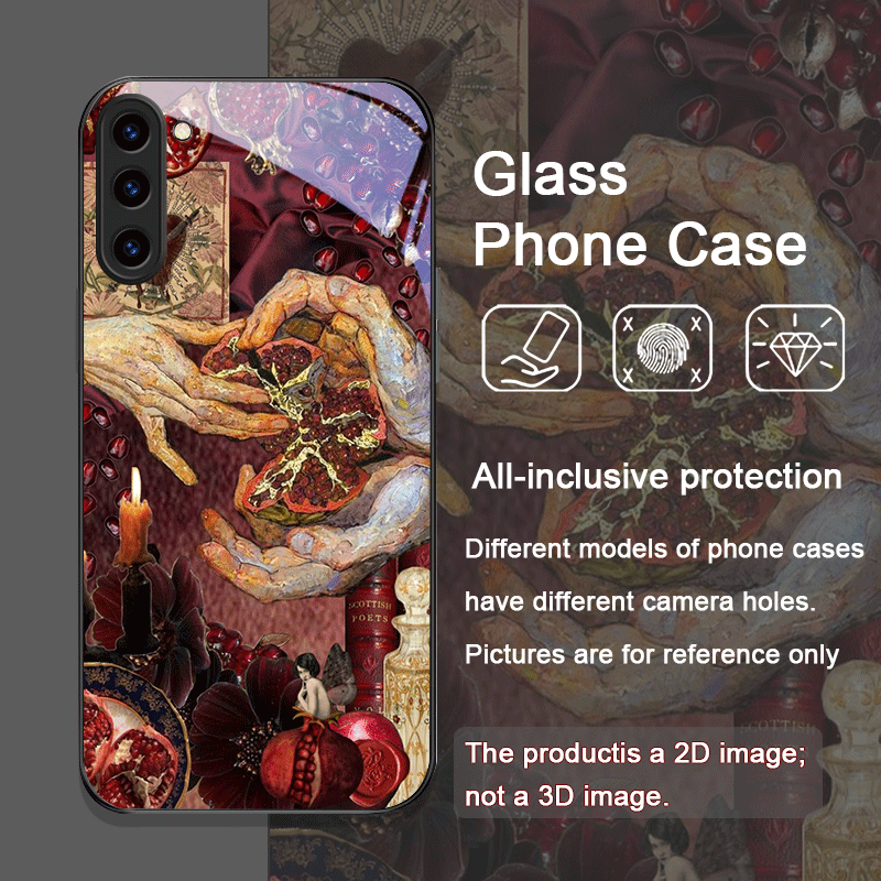 Lüks Nar Çiçeği Desenli Temper - Phone Cases Samsung S25 Fe incelemesi ve fiyatı