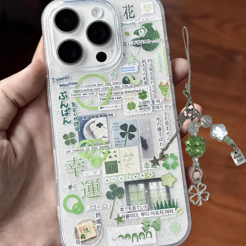 Japon Yeşil Yonca Işıltılı Pem - Phone Cases For Iphone 11 incelemesi ve fiyatı