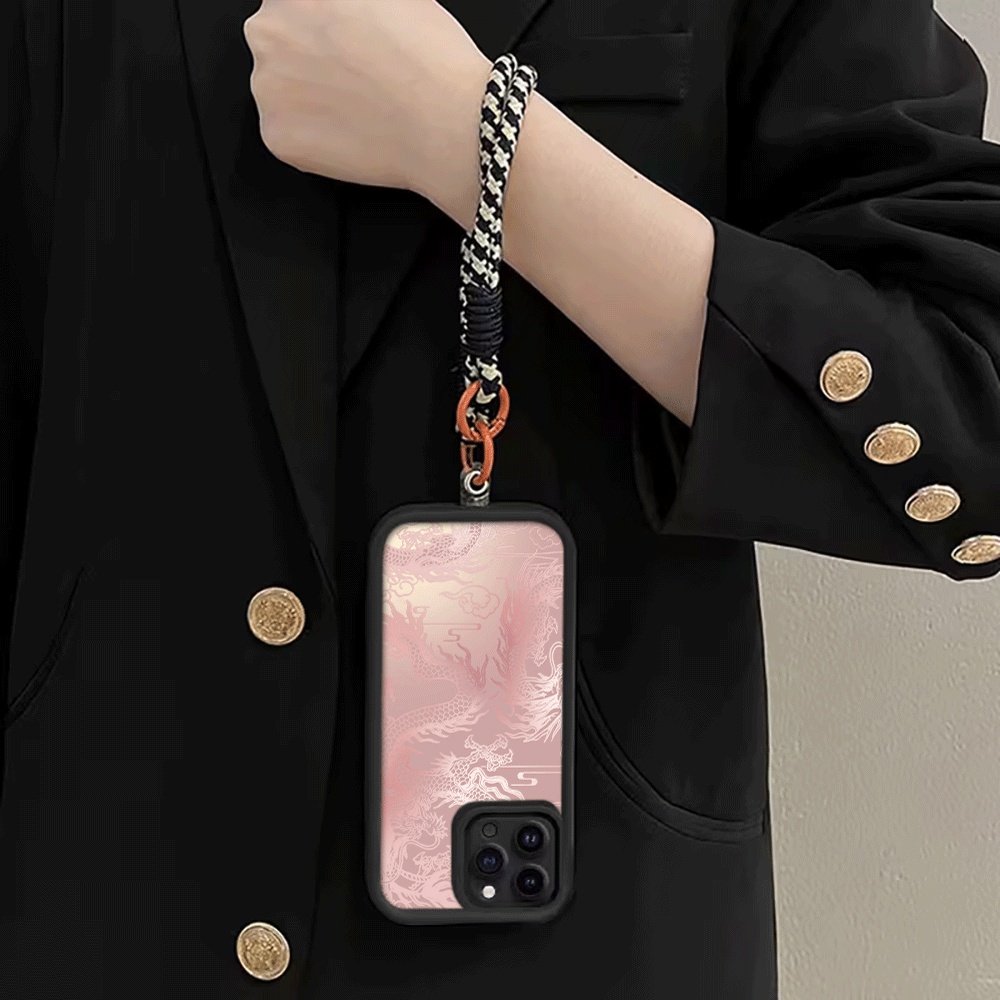 Soluk Beyaz Ejderha Desenli As - Phone Cases With Loop incelemesi ve fiyatı