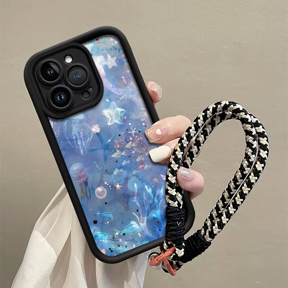 Mavi Mor Denizanası Askılı İp  - Phone Cases With Straps incelemesi ve fiyatı