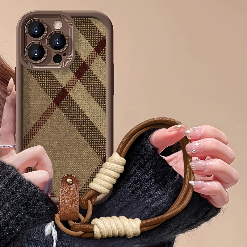 Kahverengi Çizgili Kordon Askı - Phone Cases With Straps incelemesi ve fiyatı