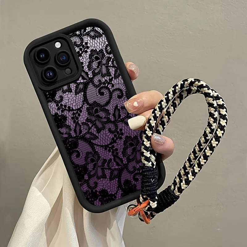 Siyah Mor Dantel Askılı Telefo - Phone Cases With Straps incelemesi ve fiyatı