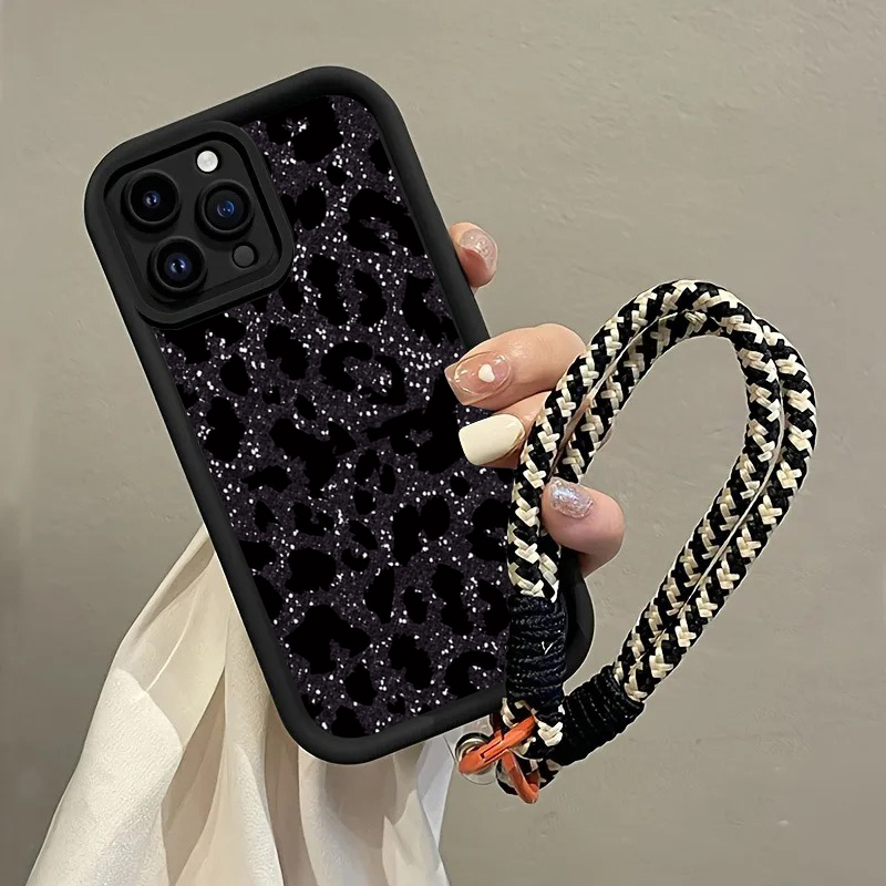 Siyah Benekli Leopar Askılı Te - Phone Cases With Loop incelemesi ve fiyatı