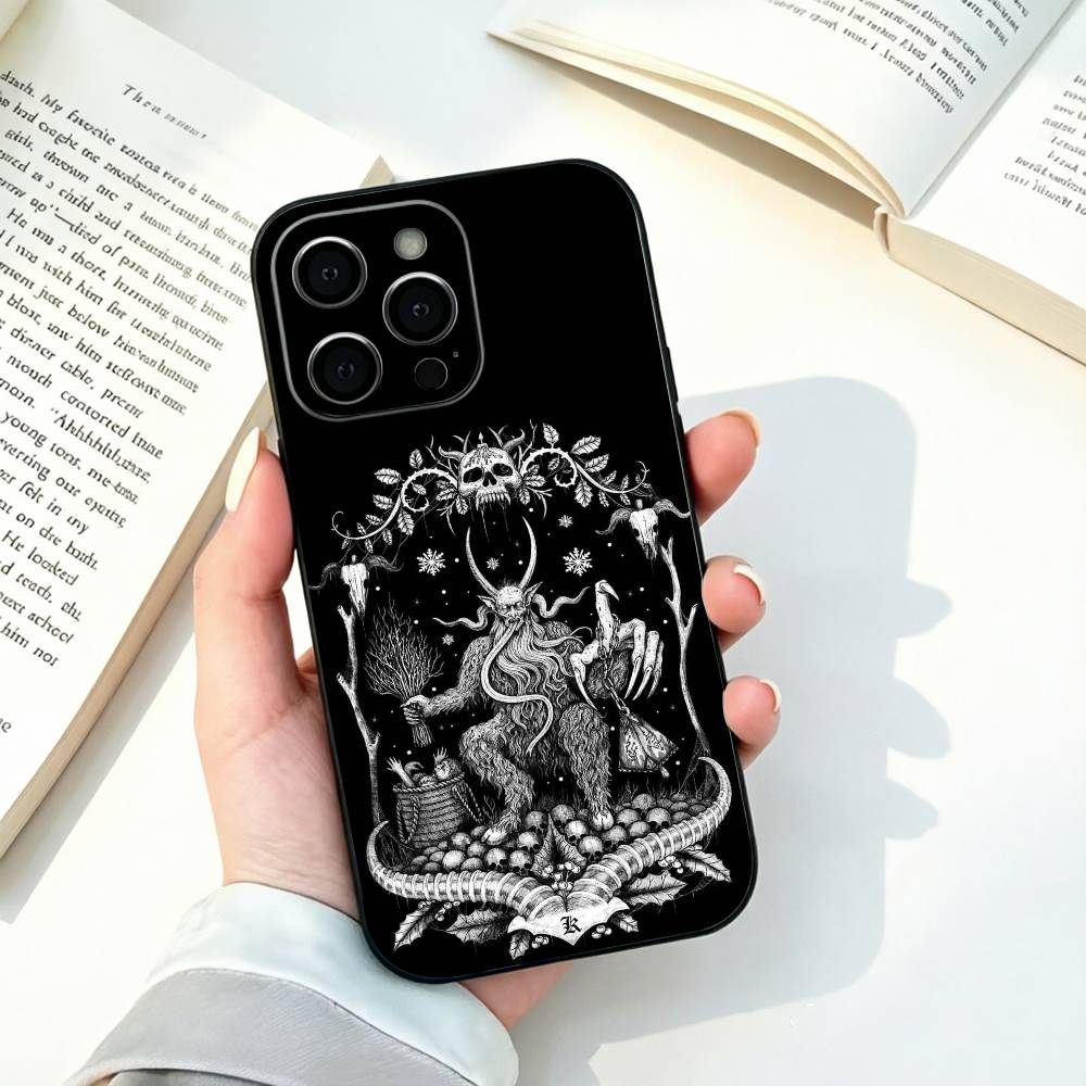 Çirkin K-krampus desenli siyah - Phone Cases Ugly incelemesi ve fiyatı